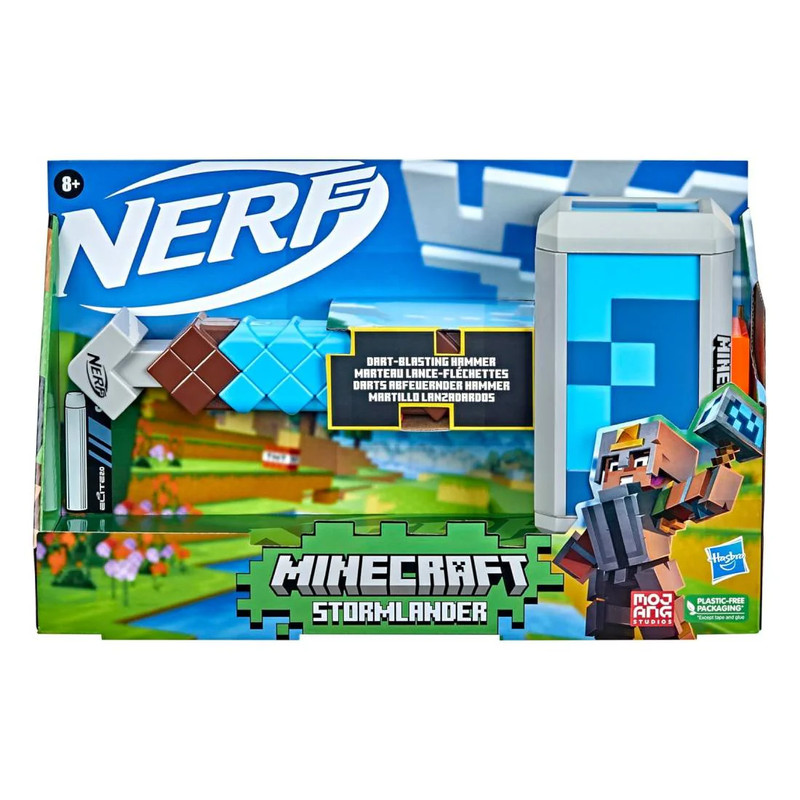 Minecraft Nerf Stormlander Dart-Blasting Hammer - ألعاب